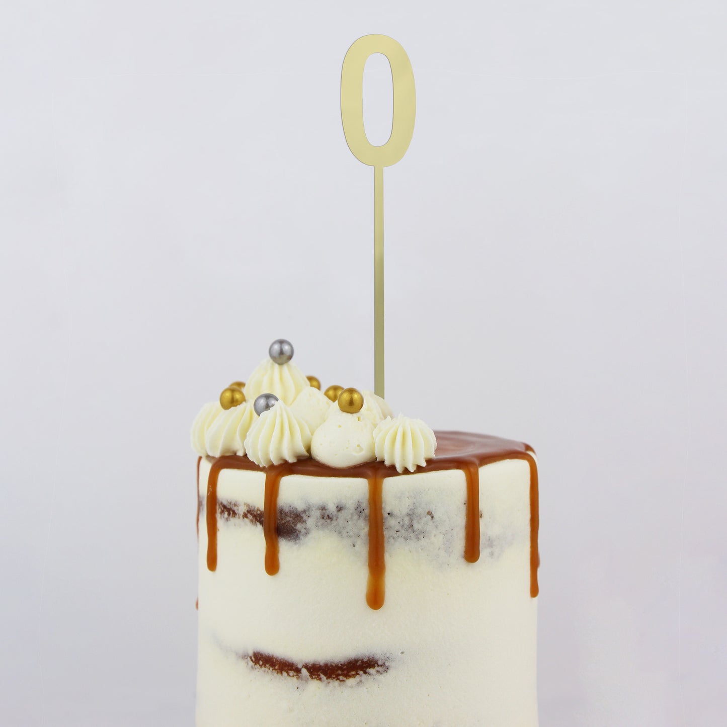 Small Number 0 Topper | Gold