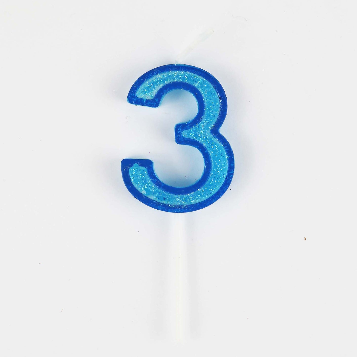 Mini Modern Number 3 Candle