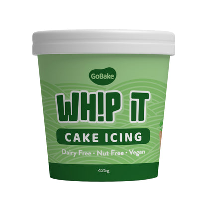 Whip It Vanilla Bright Green Cake Icing | 425G