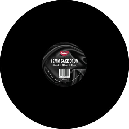 Round Cake Drum 12mm | Black | 12 Inch