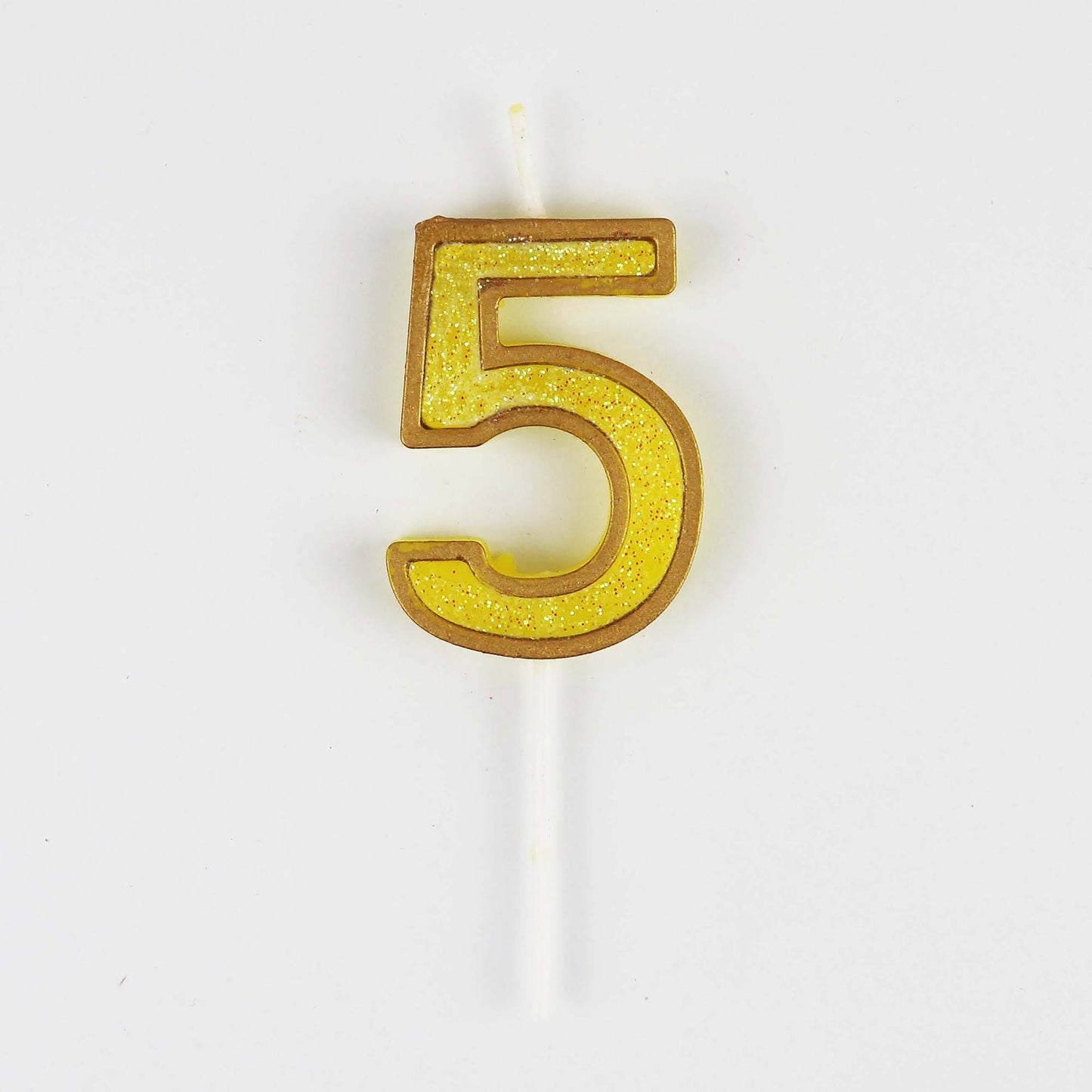 Mini Modern Number 5 Candle