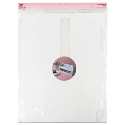 White Cupcake Box Set | 12 Cavity | 1Pk
