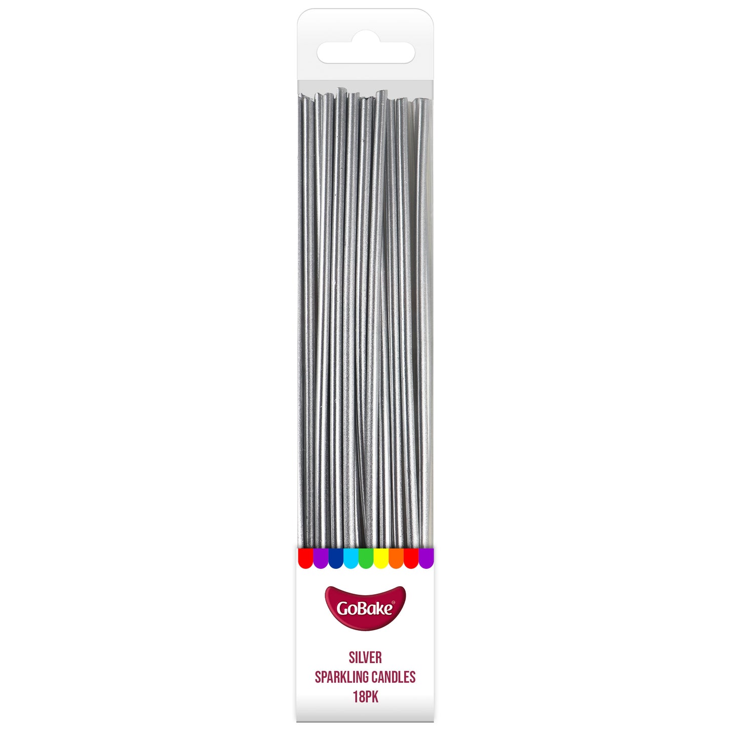 Pearl Silver Sparkling Candles | 18cm