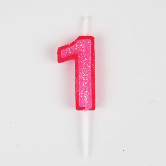 Mini Modern Number 1 Candle