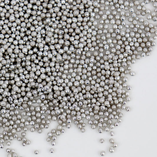 Shiny Silver Cachous Balls 2mm | 90G