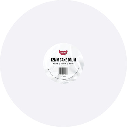 Round Cake Drum 12mm | White | 14 Inch