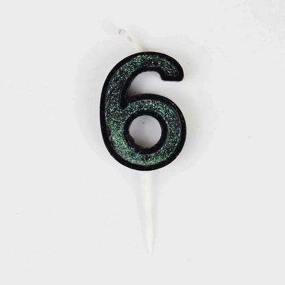 Mini Modern Number 6 Candle