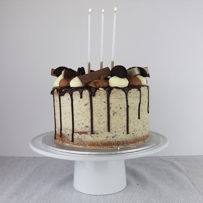 Super Tall Rose Gold Glitter Candles 18cm | 18pc