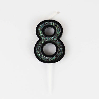 Mini Modern Number 8 Candle
