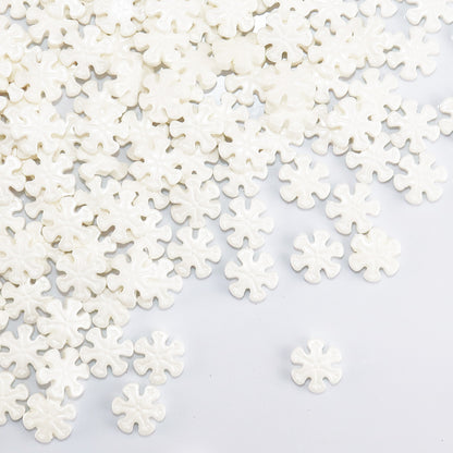 Pearl White Snowflake Candy Shapes | 70G