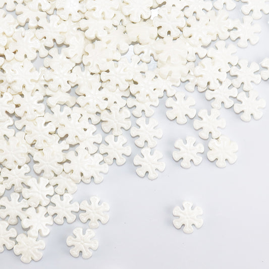 Pearl White Snowflake Candy Shapes | 70G
