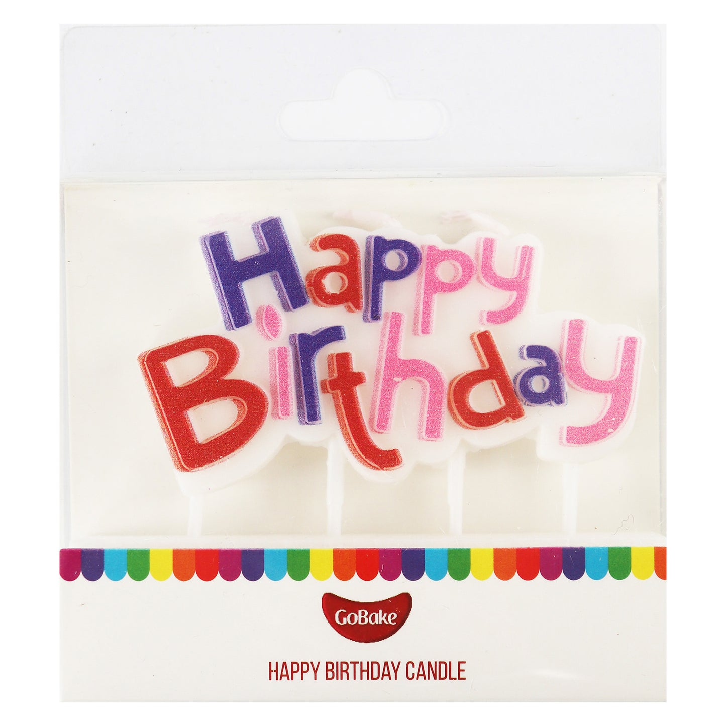 Pink Happy Birthday Candle