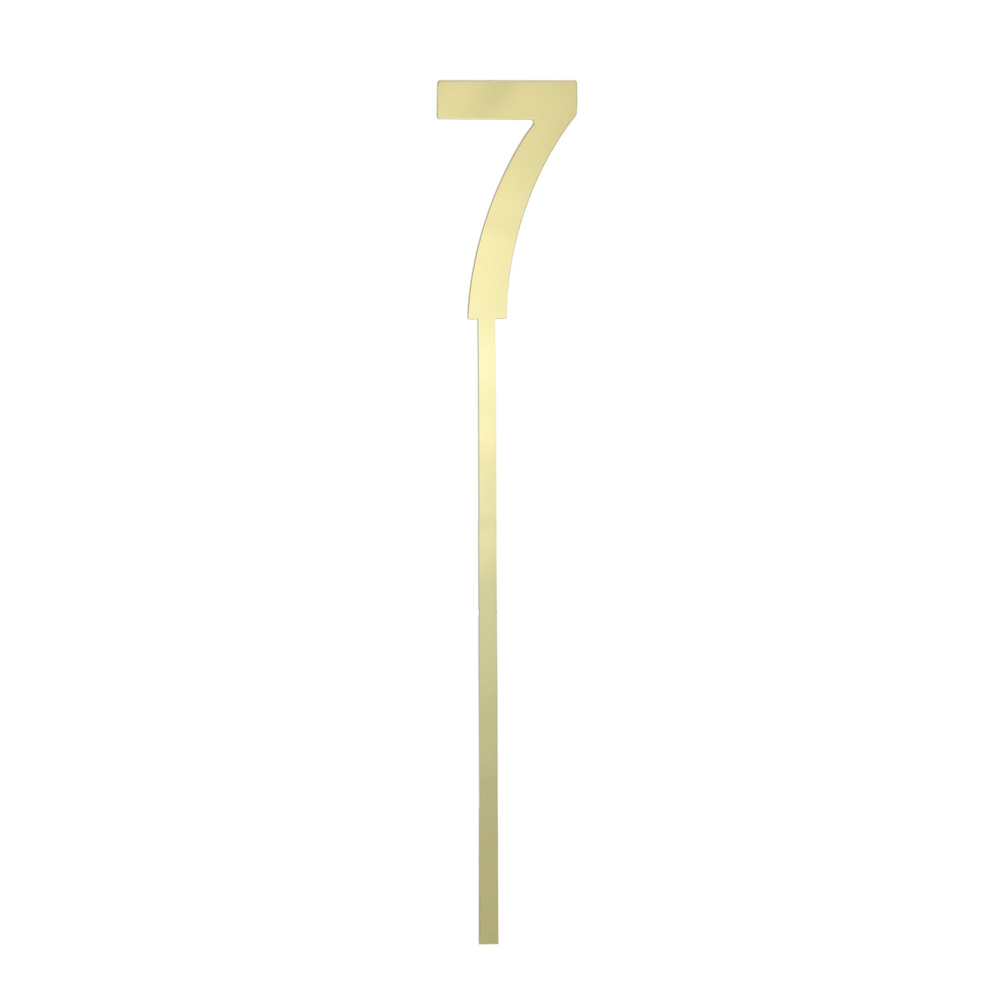 Small Number 7 Topper | Gold