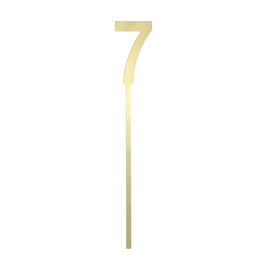 Small Number 7 Topper | Gold