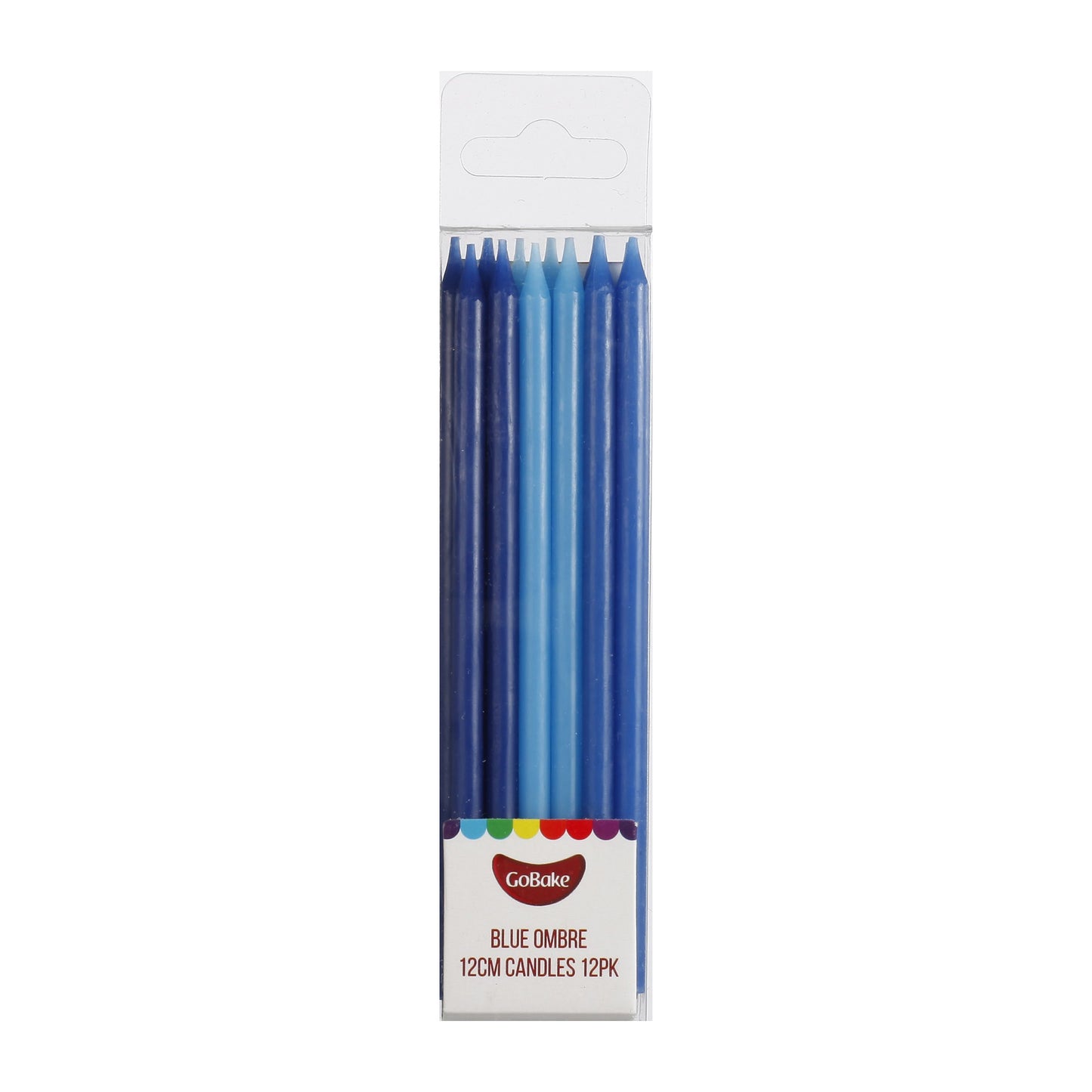 Tall Blue Ombre Candles 12cm | 12pc