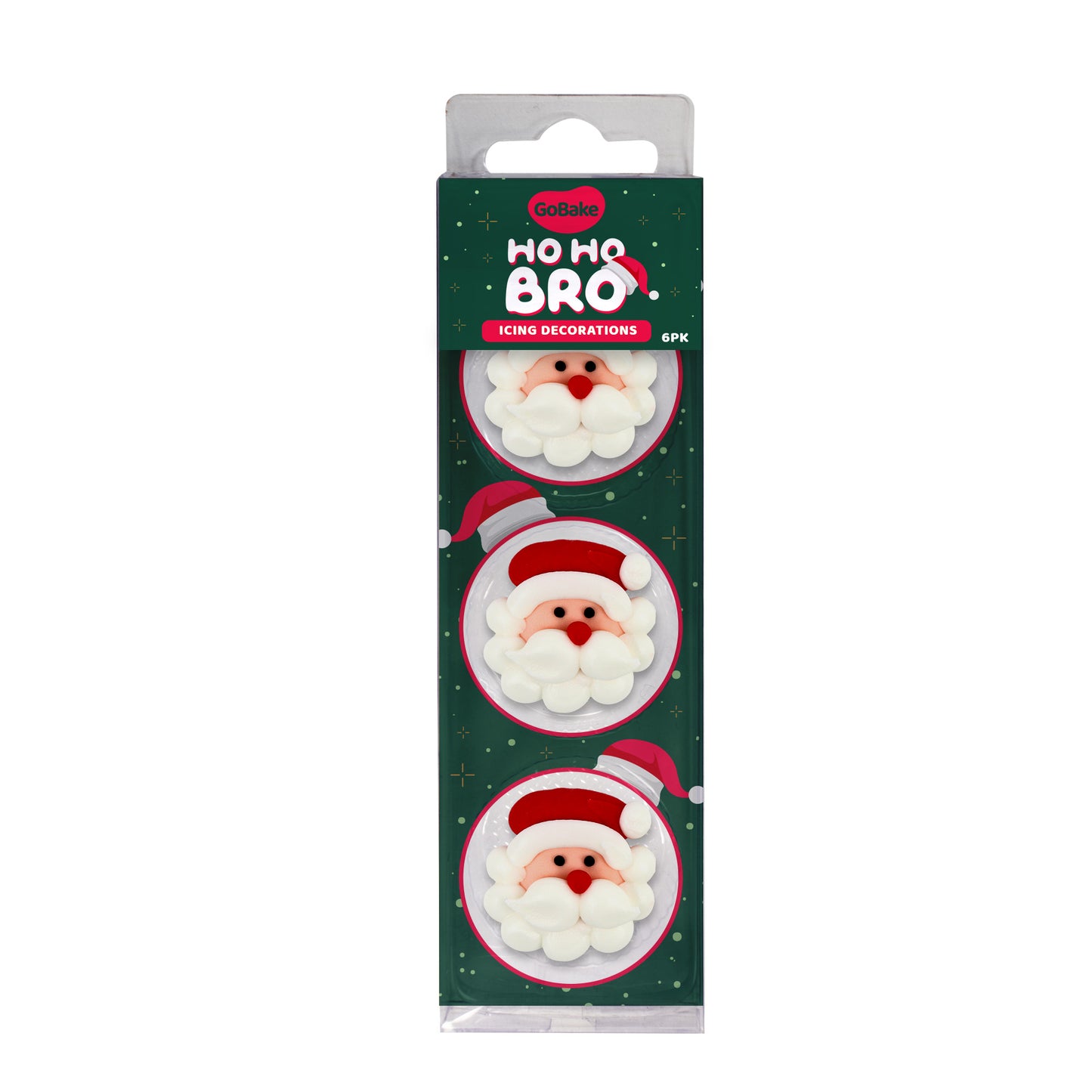 Ho Ho Bro Icing Decorations | 6Pk