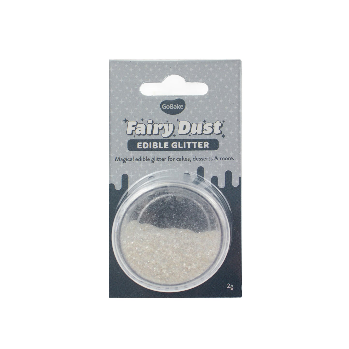Edible Glitter Dust Silver | 2G