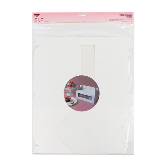 White Cupcake Box Set | 6 Cavity | 1Pk