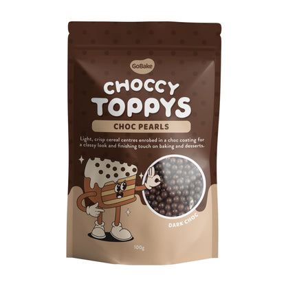 Choccy Toppys Dark Choc Pearls | 100G