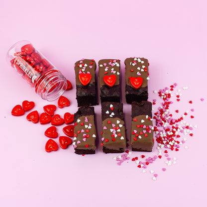 Red Jumbo Hearts Candy Shapes | 75G