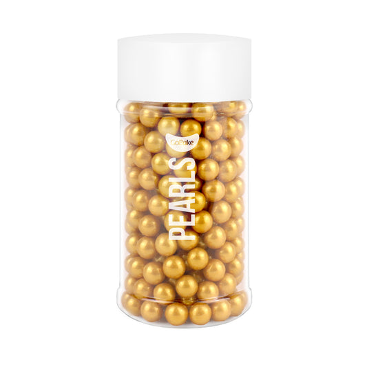 7mm Pearl Gold Sugar Pearls | 80G
