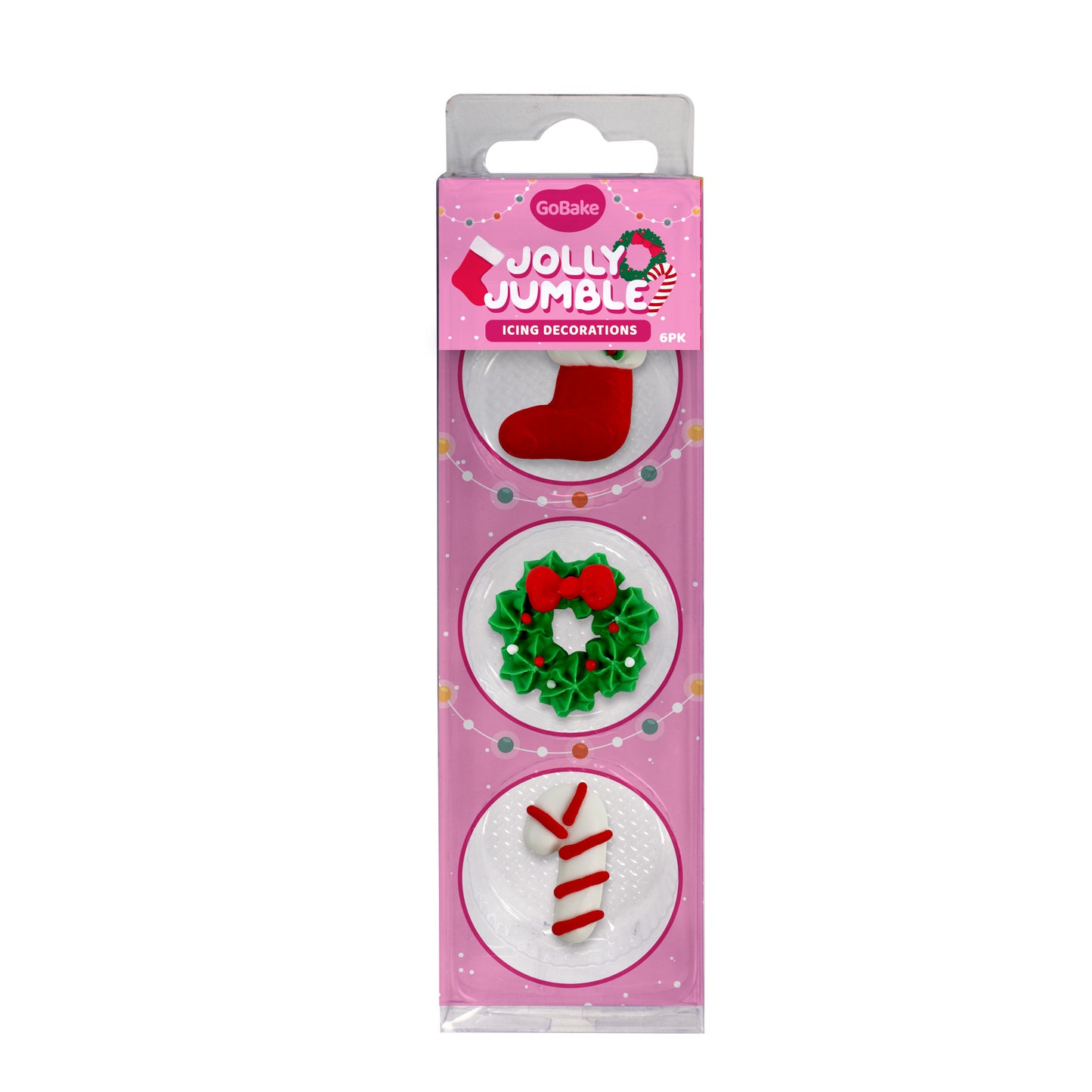 Jolly Jumble Icing Decorations | 6Pk