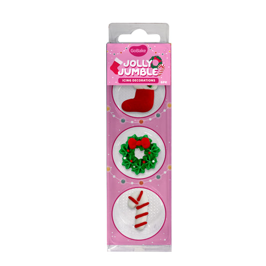 Jolly Jumble Icing Decorations | 6Pk