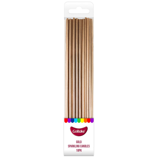 Pearl Gold Sparkling Candles | 18cm