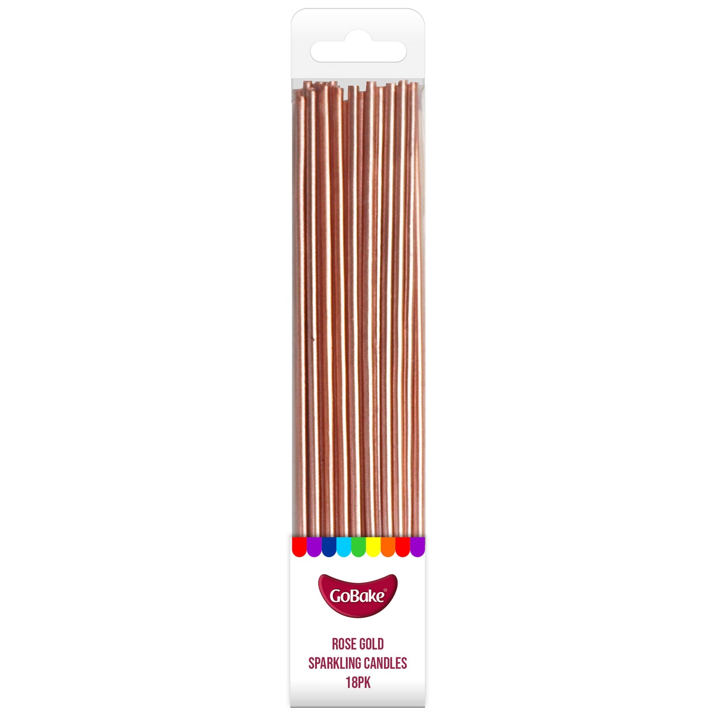 Pearl Rose Gold Sparkling Candles | 18cm