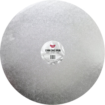 Round Cake Drum 12mm | Silver | 20 Inch