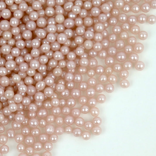 4mm Pearl Pink Sugar Pearls | 80G