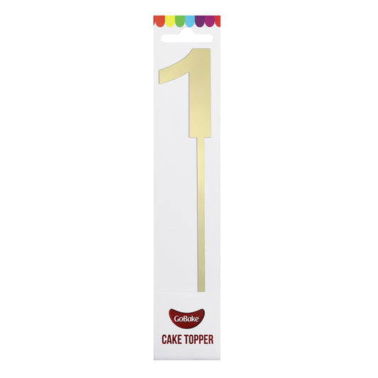 Small Number 1 Topper | Gold