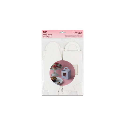 White Cupcake Box Sets | 1 Cavity | 2Pk