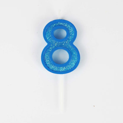 Mini Modern Number 8 Candle