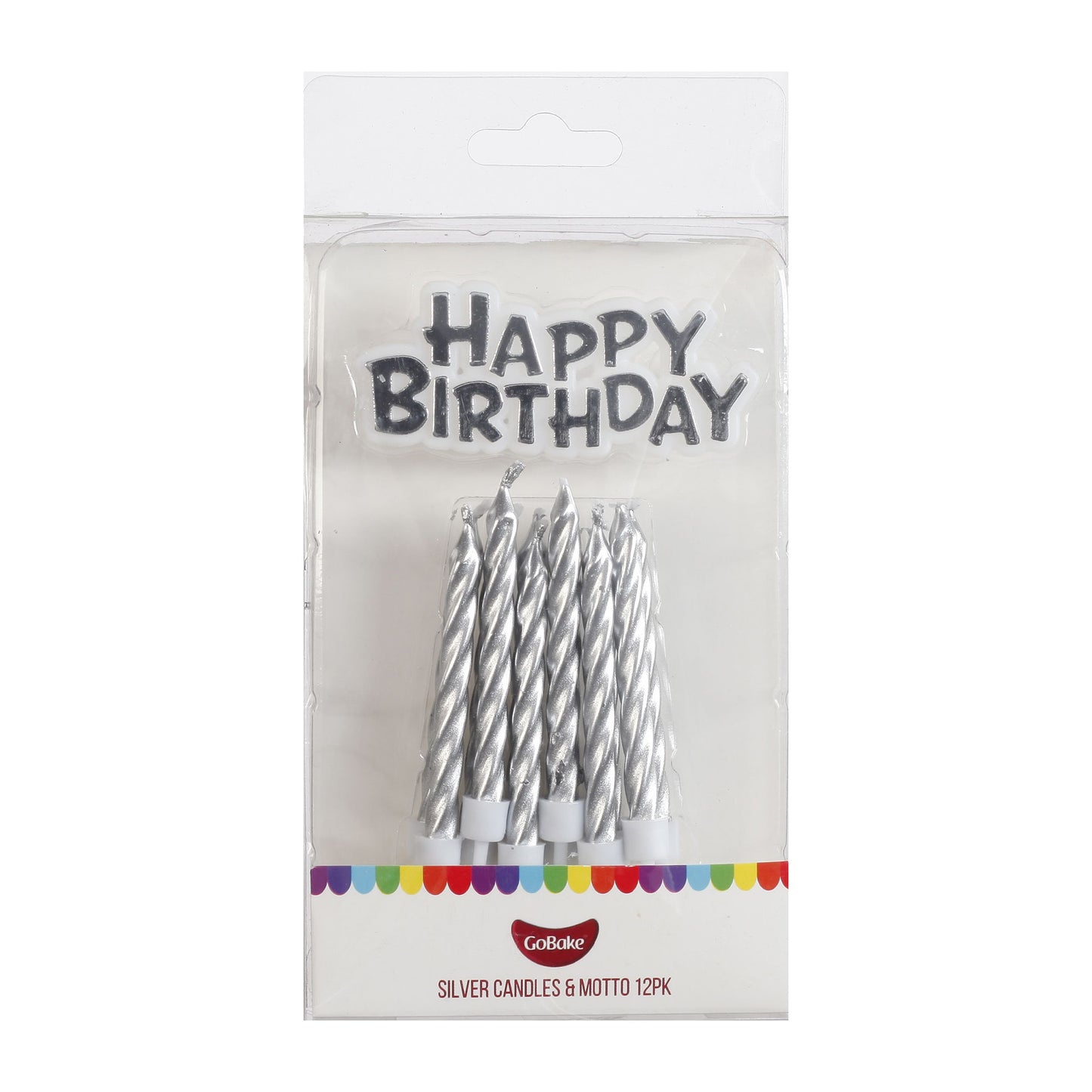 Silver Candles & Motto | 12pc + Motto