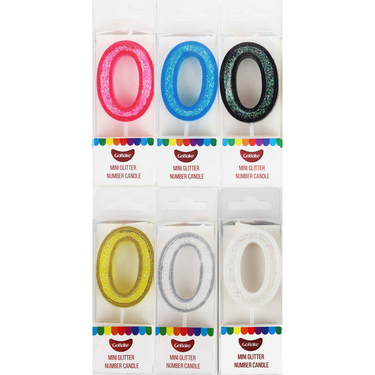 Mini Modern Number 0 Candle