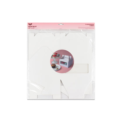 White Cupcake Box Sets | 4 Cavity | 2Pk
