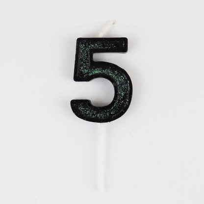 Mini Modern Number 5 Candle