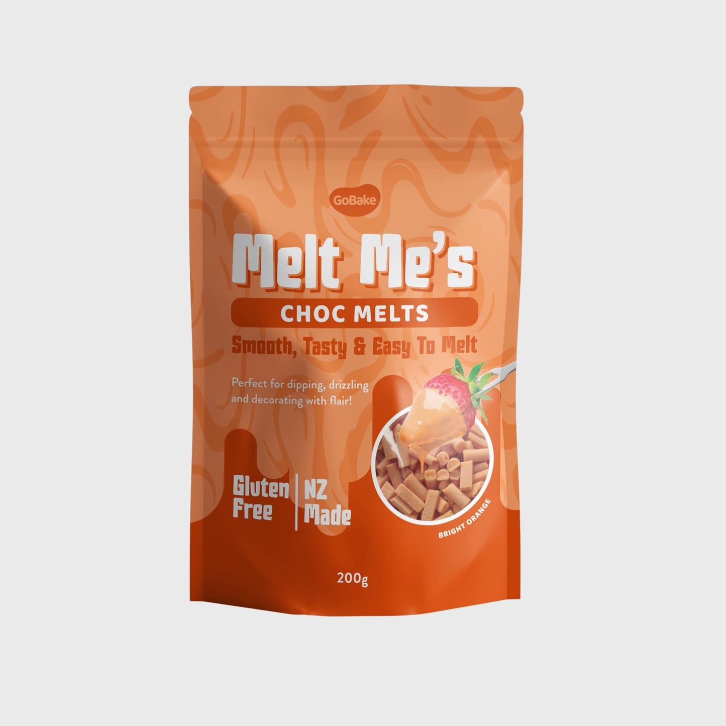 Melt Mes Bright Orange Choc Melts | 200G