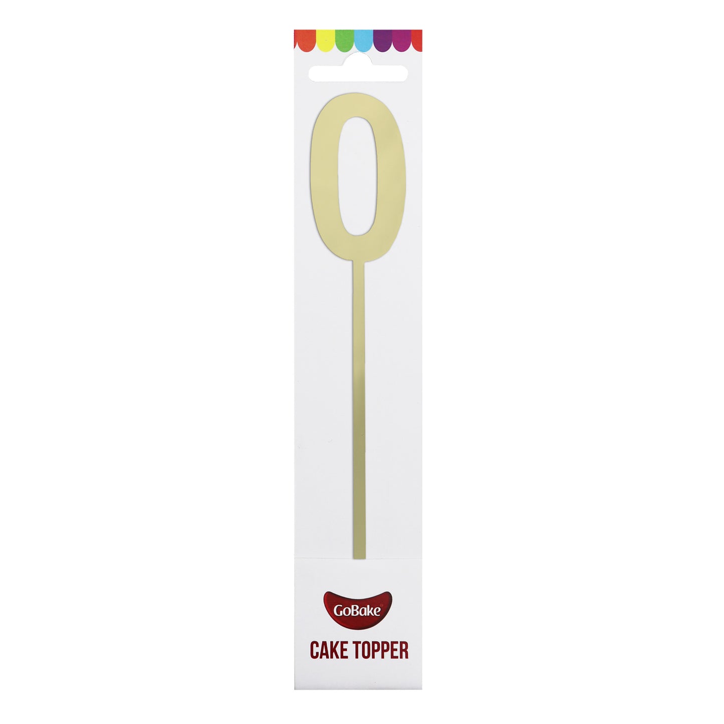 Small Number 0 Topper | Gold
