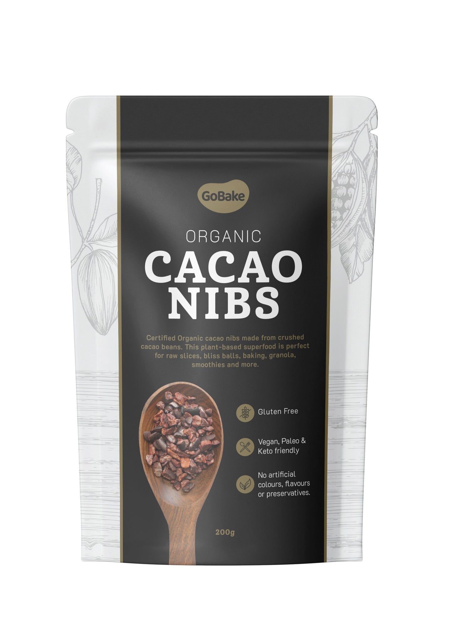 Raw Organic Cacao Nibs | 200G