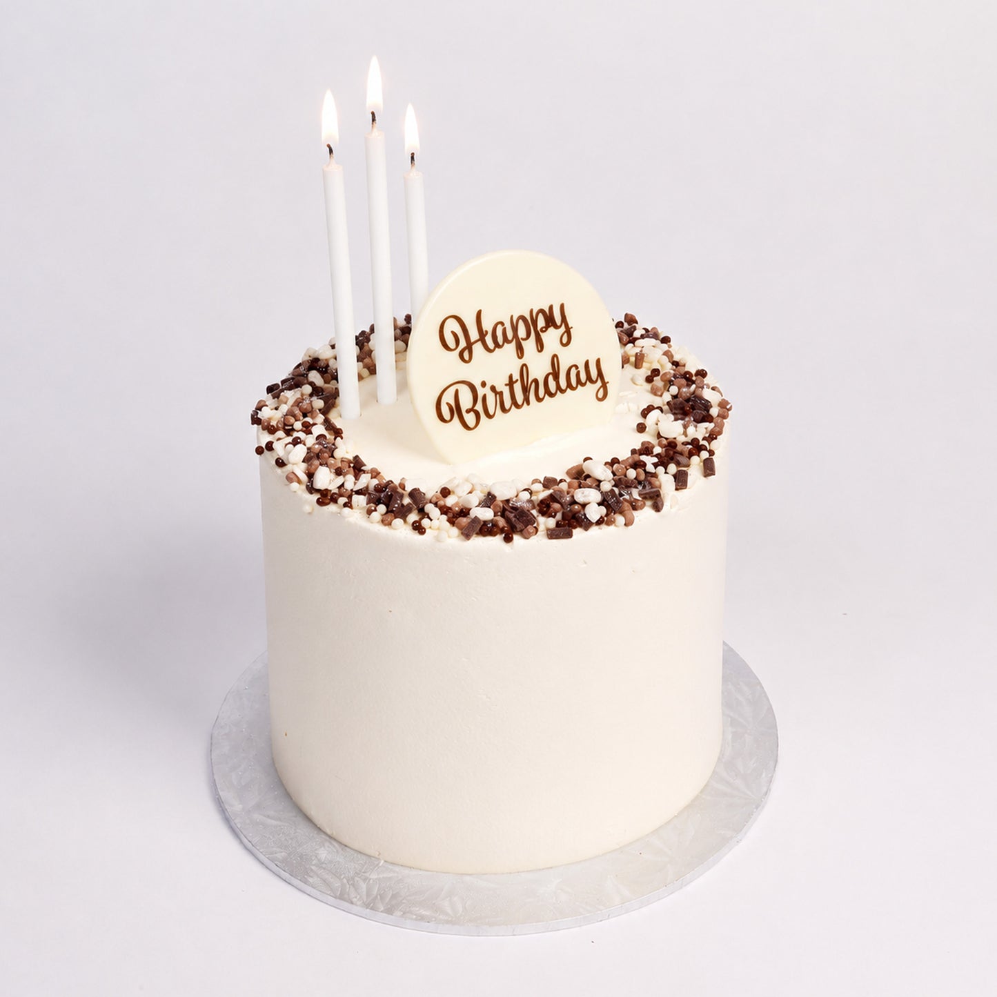 Tall Pearl White Candles 12cm | 12pc