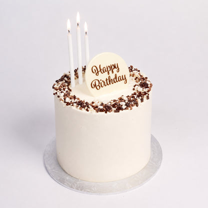 Tall Pearl White Candles 12cm | 12pc