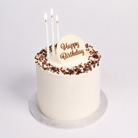 Tall Pearl White Candles 12cm | 12pc