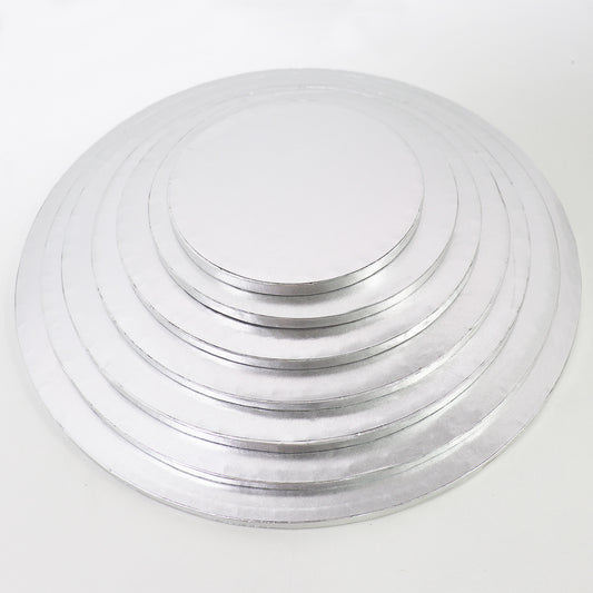 12mm Cake Drum Silver Round Wrapped 17 Inch