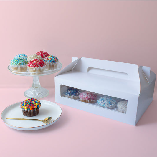 White Cupcake Box Set | 12 Cavity | 1Pk