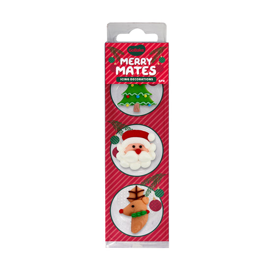 Merry Mates Icing Decorations | 6Pk