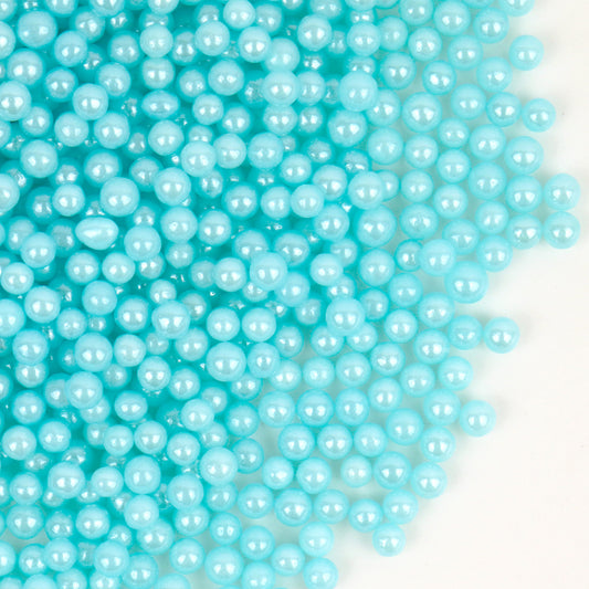 4mm Pearl Blue Sugar Pearls | 80G