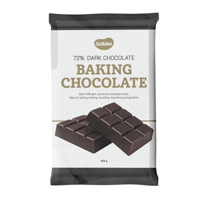 72% Dark Chocolate Bakers Block | 460G