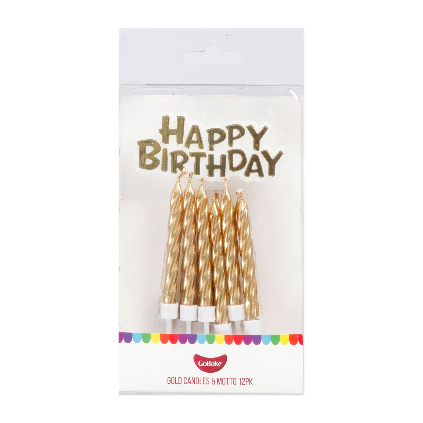 Gold Candles & Motto | 12pc + Motto
